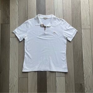 Burberry White Polo Shirt
